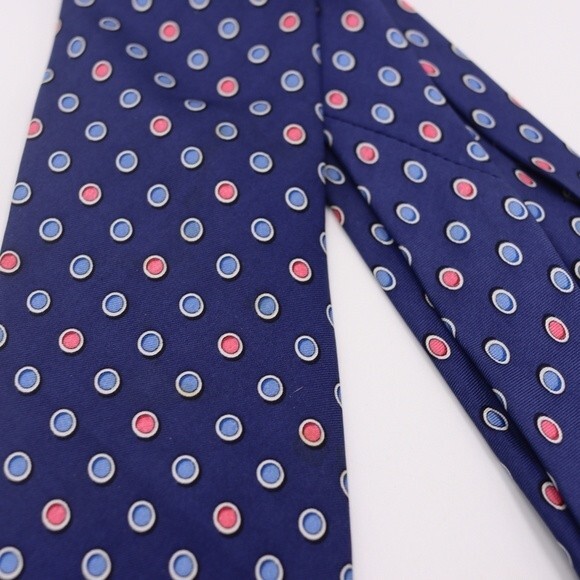 Bird Dog Bay Blue Polka Dot Silk Neck Tie - Picture 3 of 7